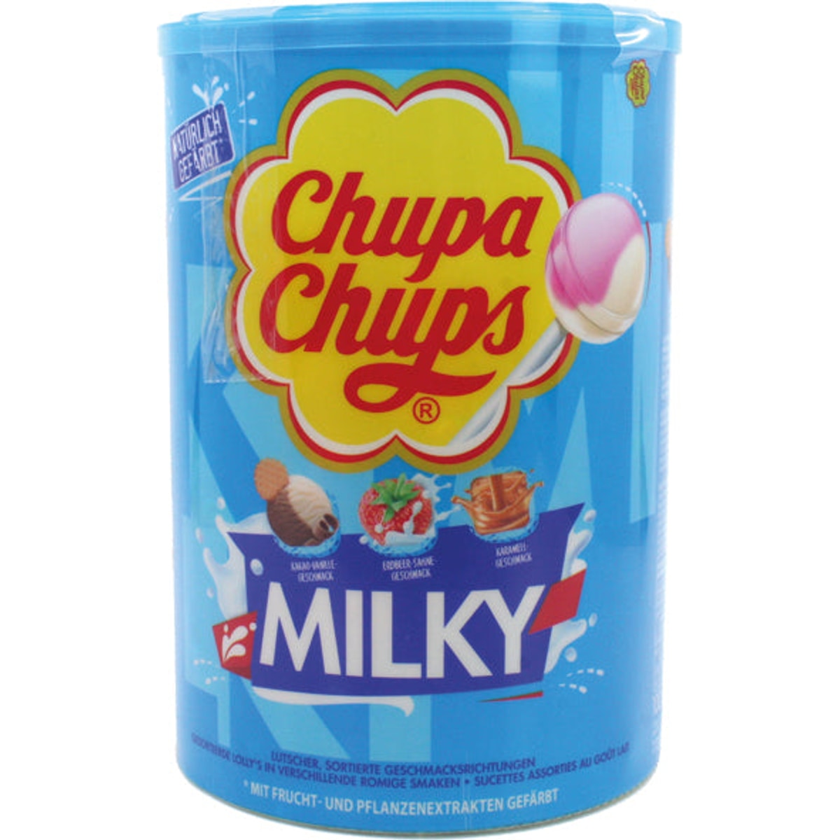 Chupa Chups Milky, boîte de 100 pièces de 1200 g