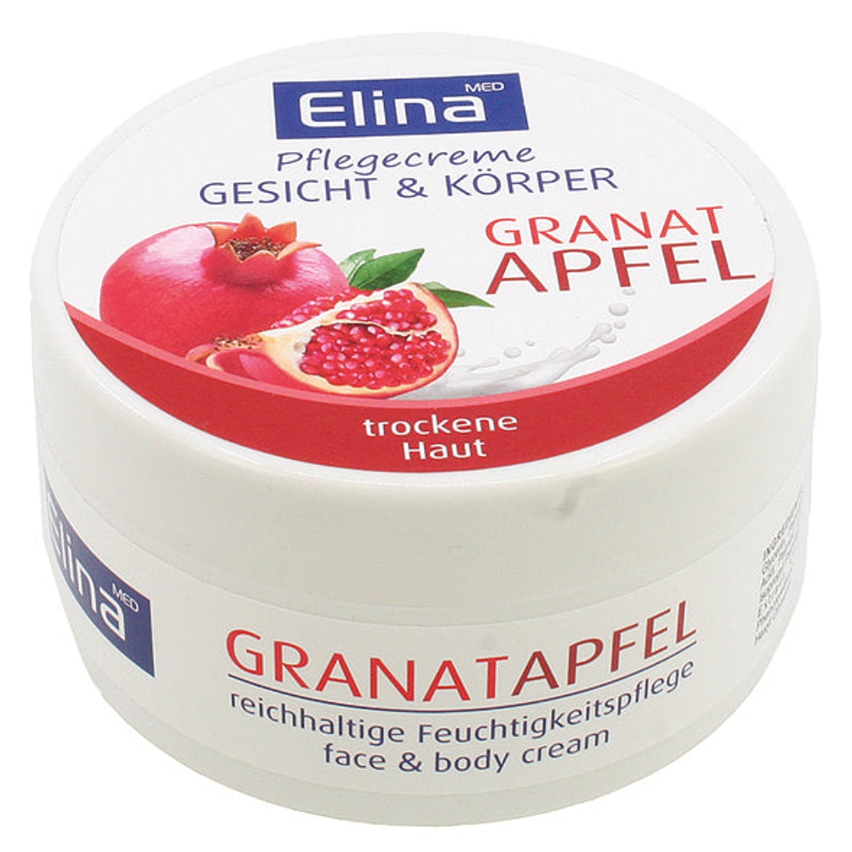 Crème de soin pour la peau Elina à la grenade, 150 ml, en boîte métallique