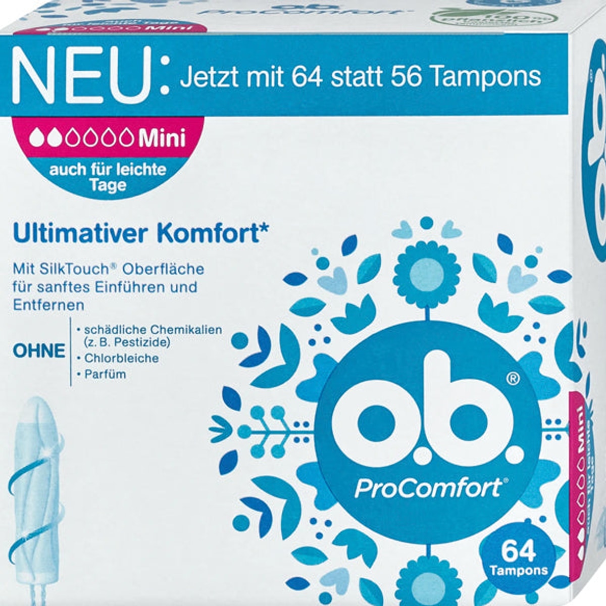MÉTÉO. Tampons Pro Comfort Mini 64s