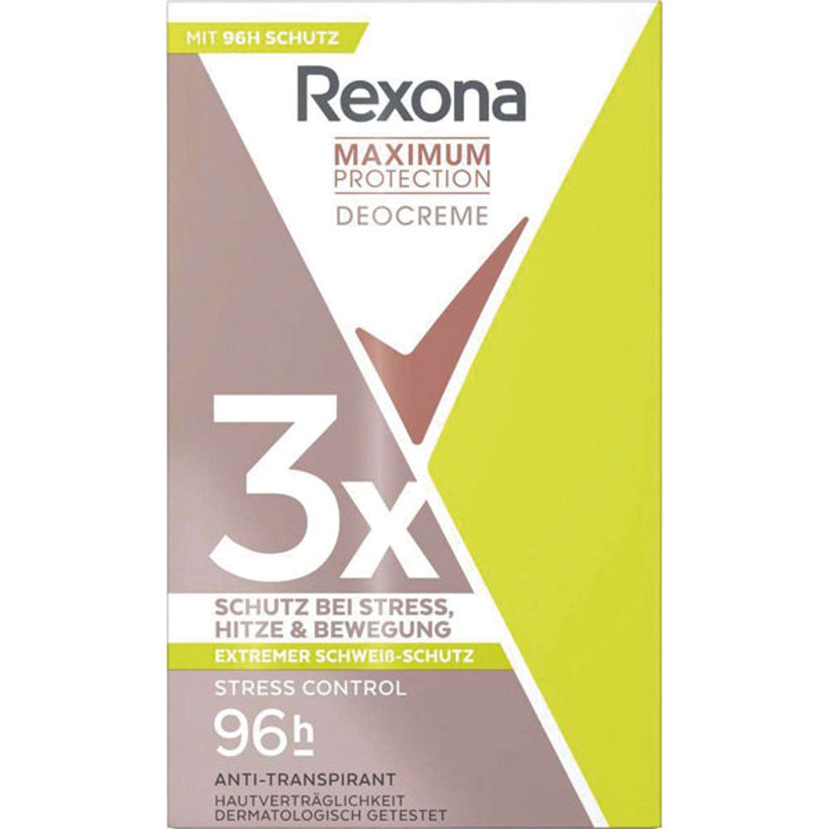 Déodorant stick Rexona 45 ml, protection maximale contre le stress