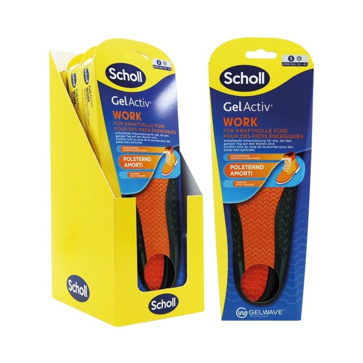 Semelle intérieure Scholl GelActive Work, taille S