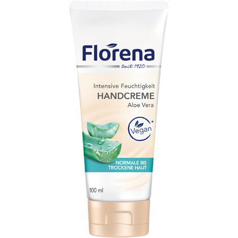 Crème pour les mains Florena 100 ml, tube à l'aloe vera