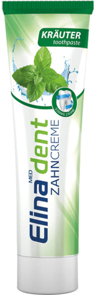 Dentifrice Elina 100 ml, aux plantes, sans fluor, pour dents sensibles