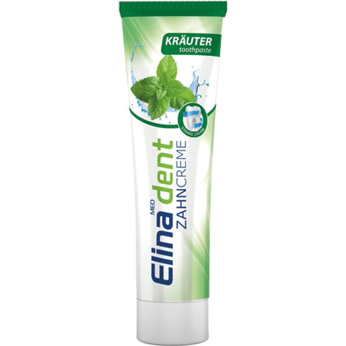 Dentifrice Elina 100 ml, aux plantes, sans fluor, pour dents sensibles
