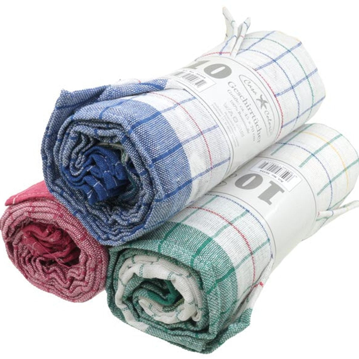 Torchon 45 x 70 cm, lot de 1, couleurs assorties, 50 g, 100 % coton