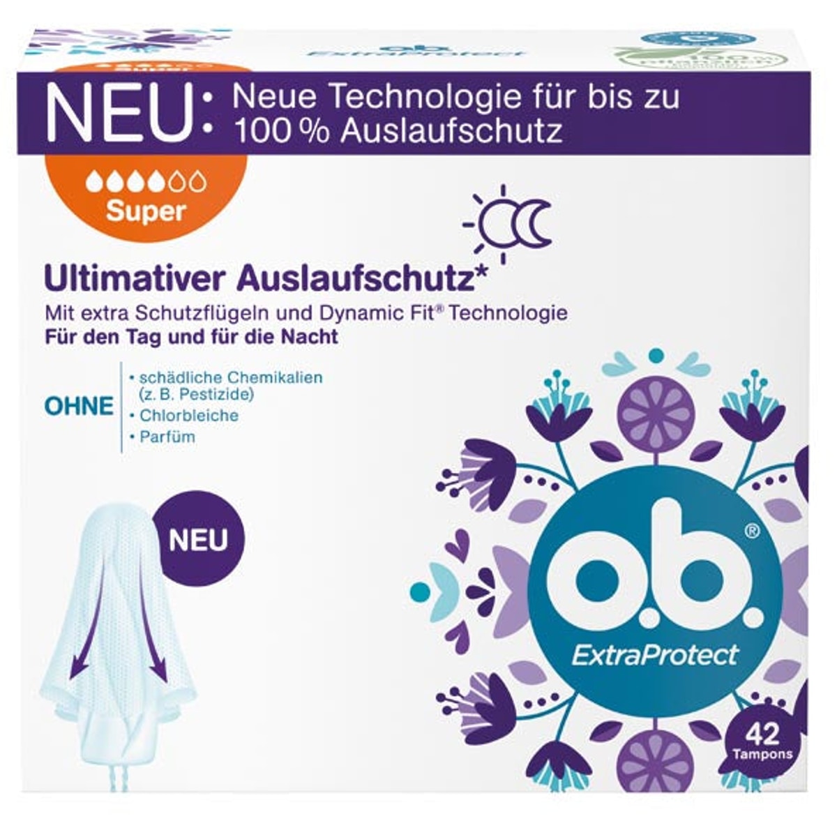 O.B. Extra Protect Jour + Nuit Super 42