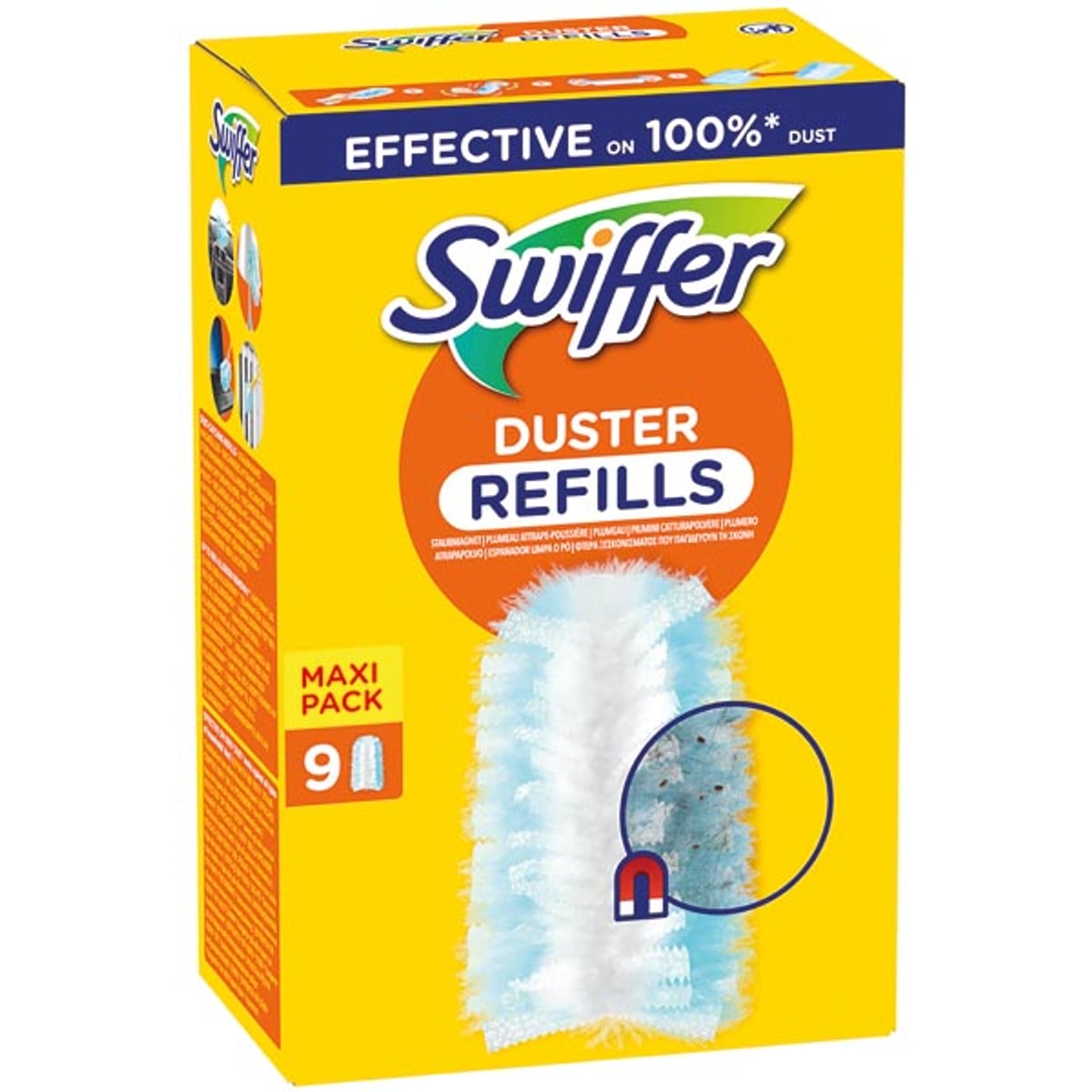 Recharge pour plumeau Swiffer (9 lingettes)
