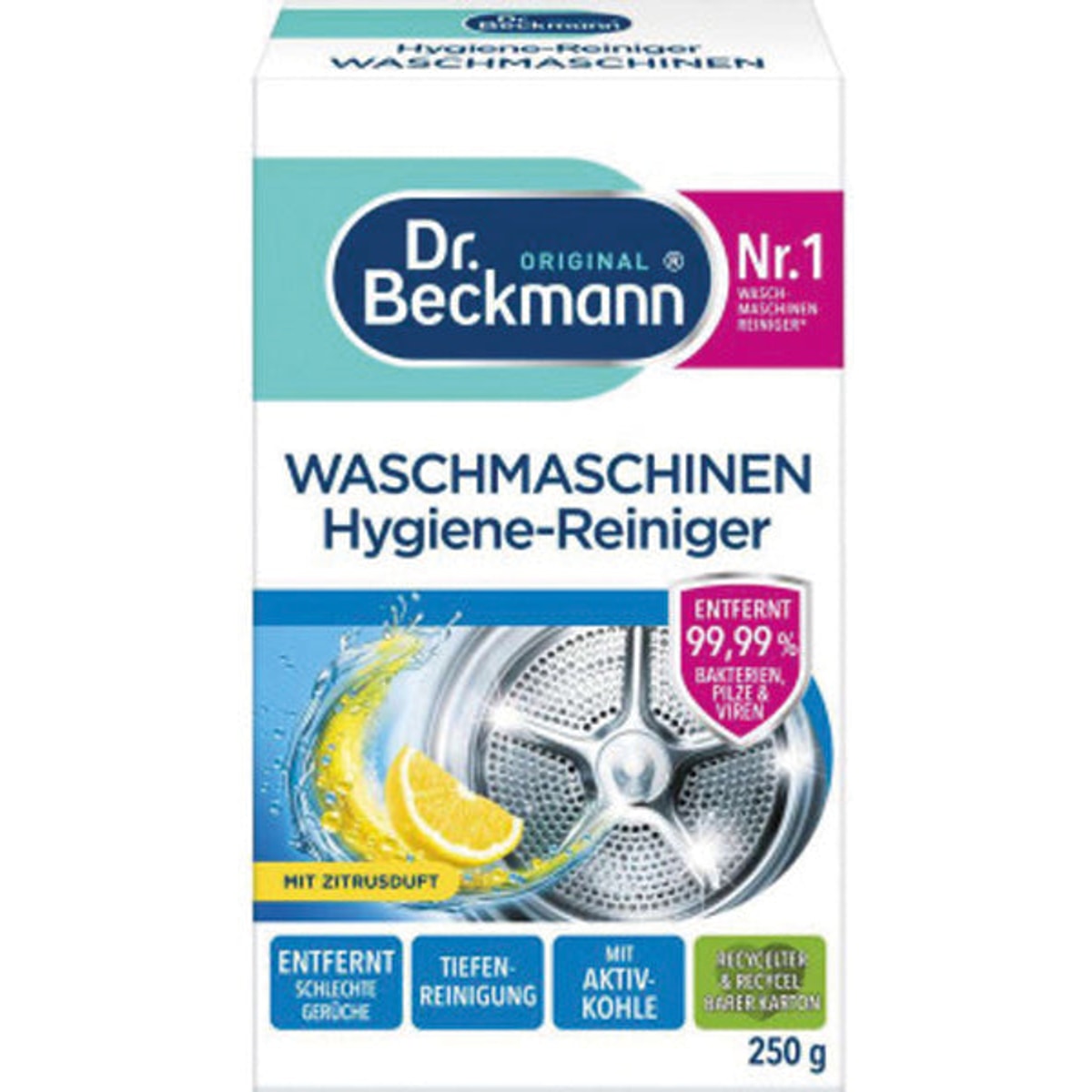 Nettoyant hygiénique pour lave-linge Dr. Beckmann 250 g