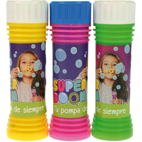 Bulles de savon avec jeu de balles 50 ml 11 x 3 cm assorties dans un distributeur