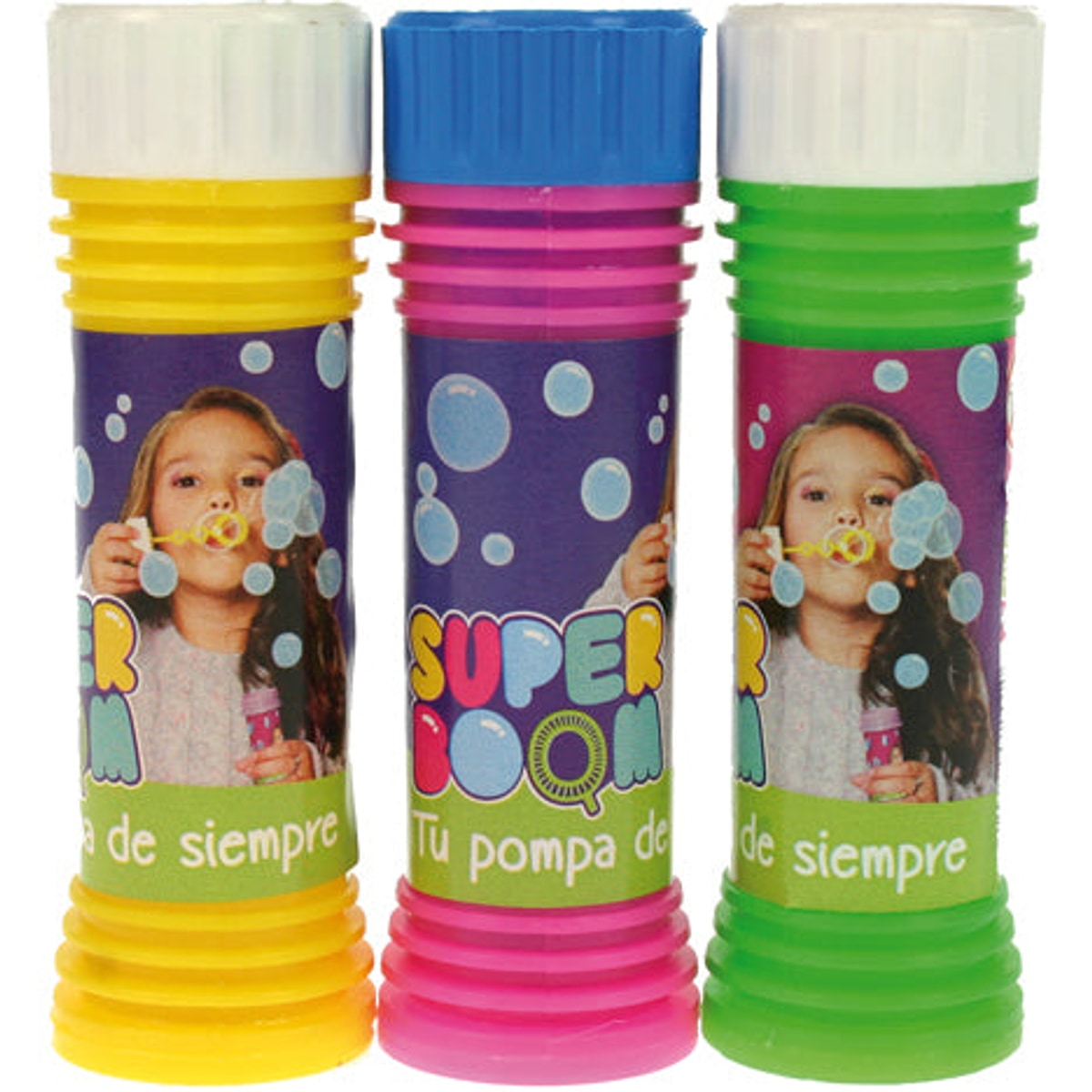 Bulles de savon avec jeu de balles 50 ml 11 x 3 cm assorties dans un distributeur