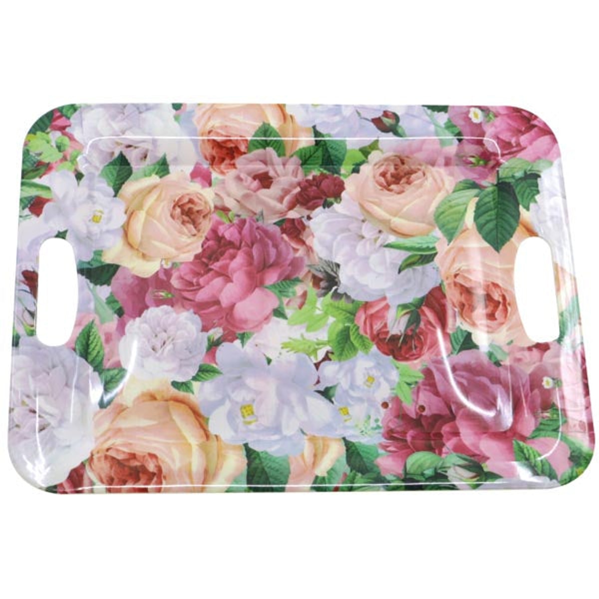 Plateau rectangulaire en plastique de 33,5 x 25,5 x 1,25 cm