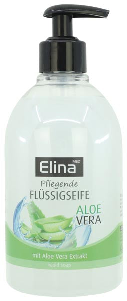 Savon liquide Elina à l'aloe vera 500 ml avec distributeur