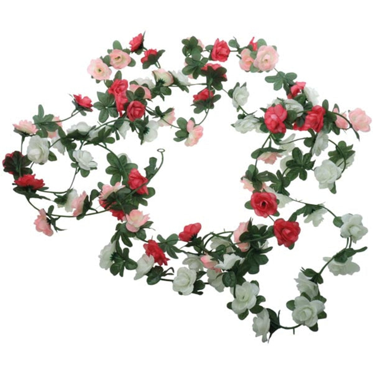 Guirlande de roses à 45 têtes, 240 cm