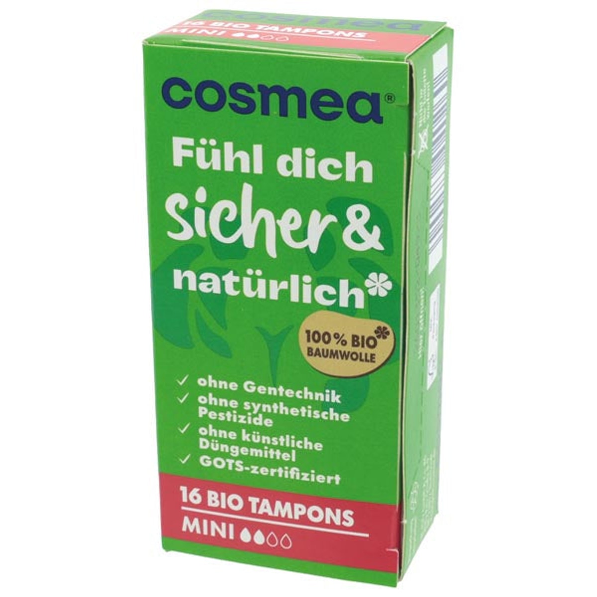 Tampons Cosmea Mini 16 pièces Bio & Vegan