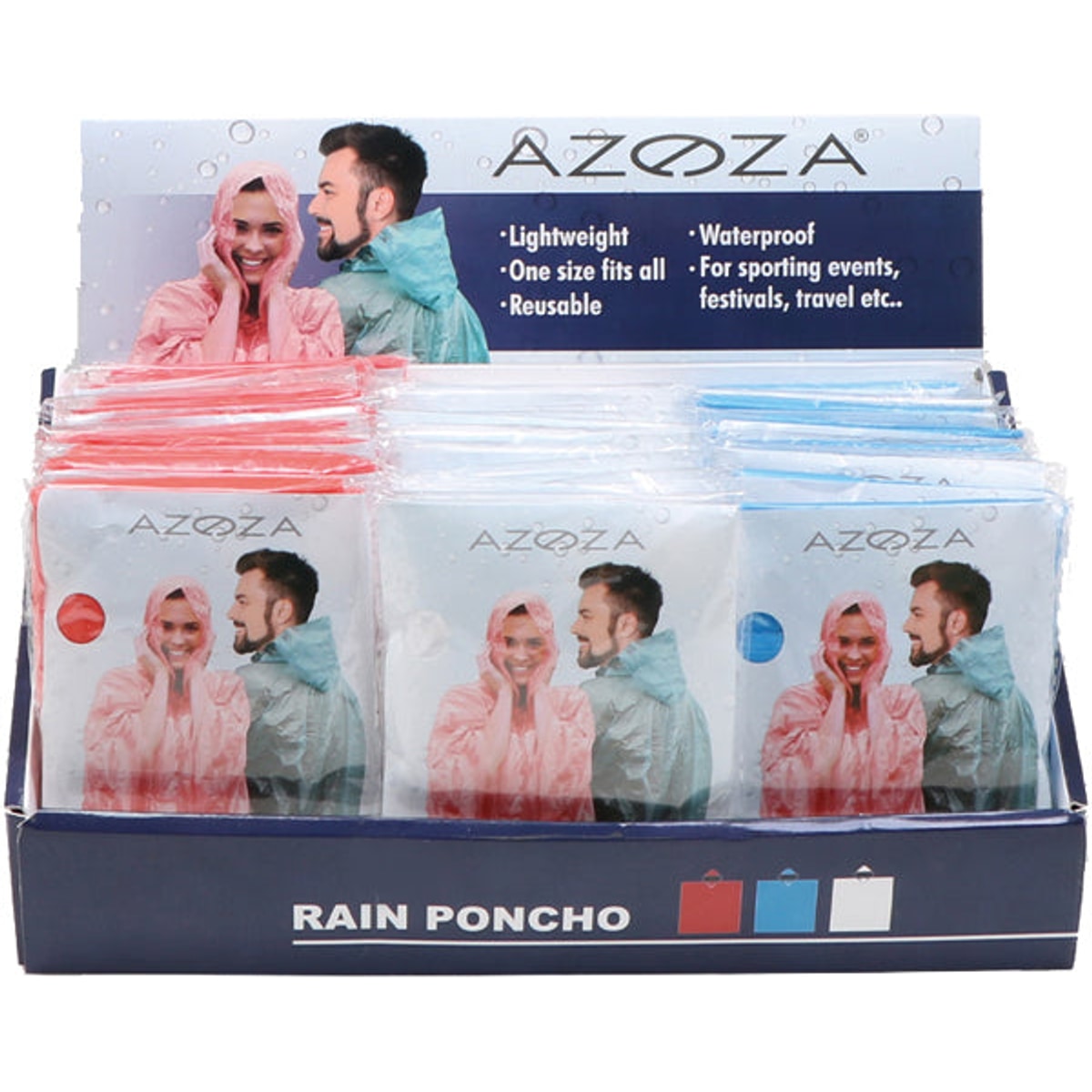 Poncho imperméable pour les déplacements, taille unique
