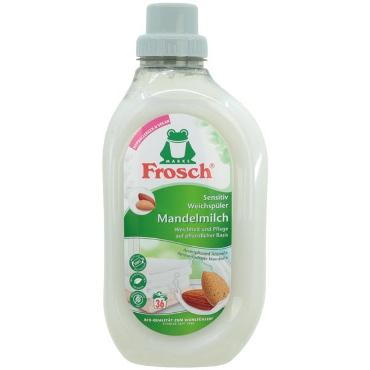Adoucissant textile Frosch au lait d'amande 880 ml