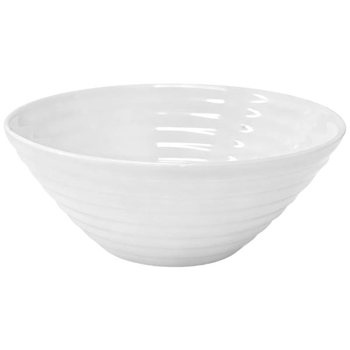 Petit bol en opale, 12,7 cm, blanc à relief cannelé