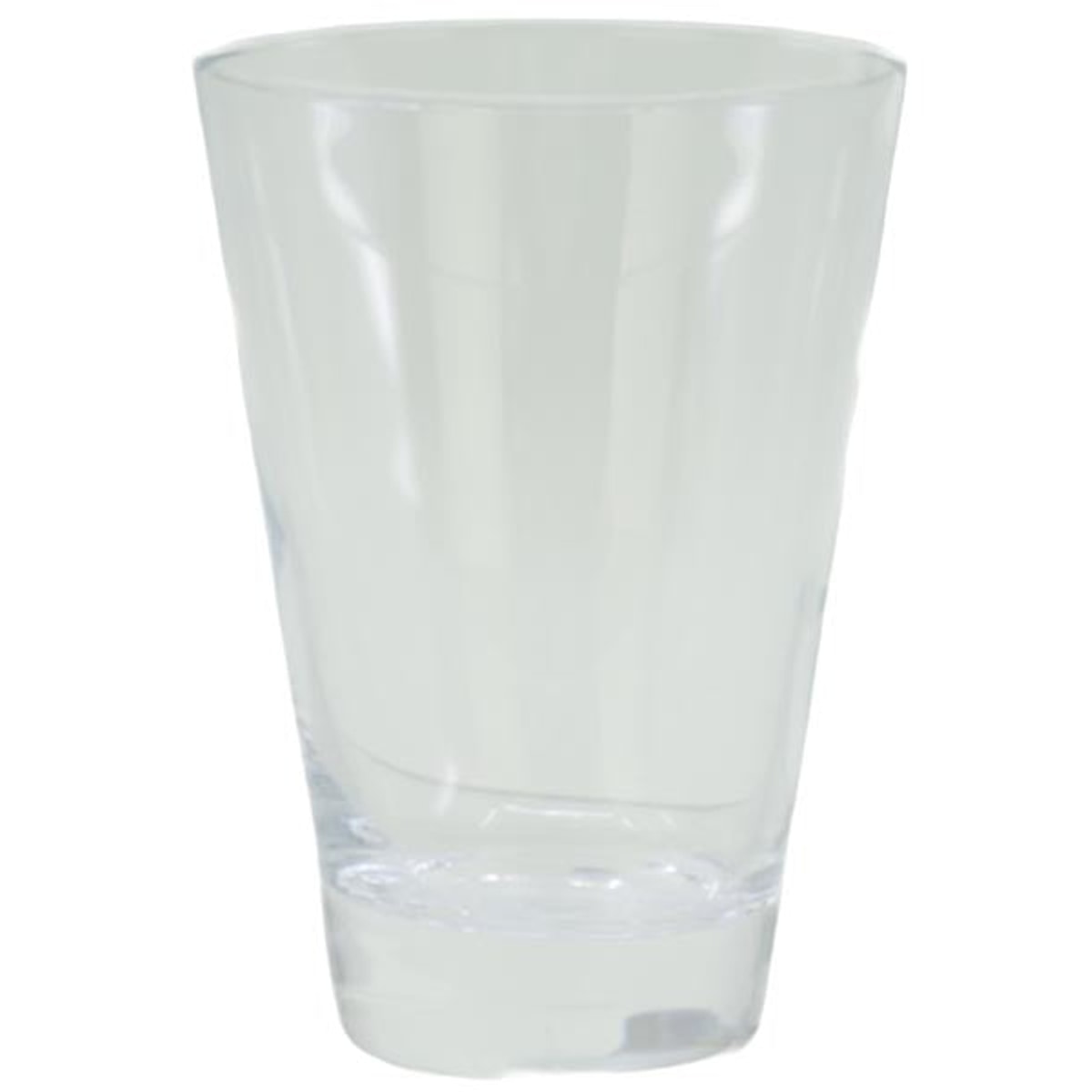 Verre à boire en verre de 300 ml, de forme conique et transparent.