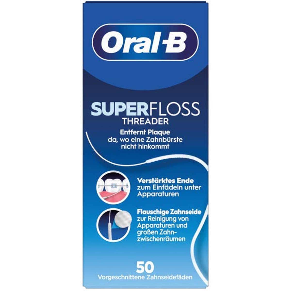 Fil dentaire Oral-B Superfloss, boîte de 50