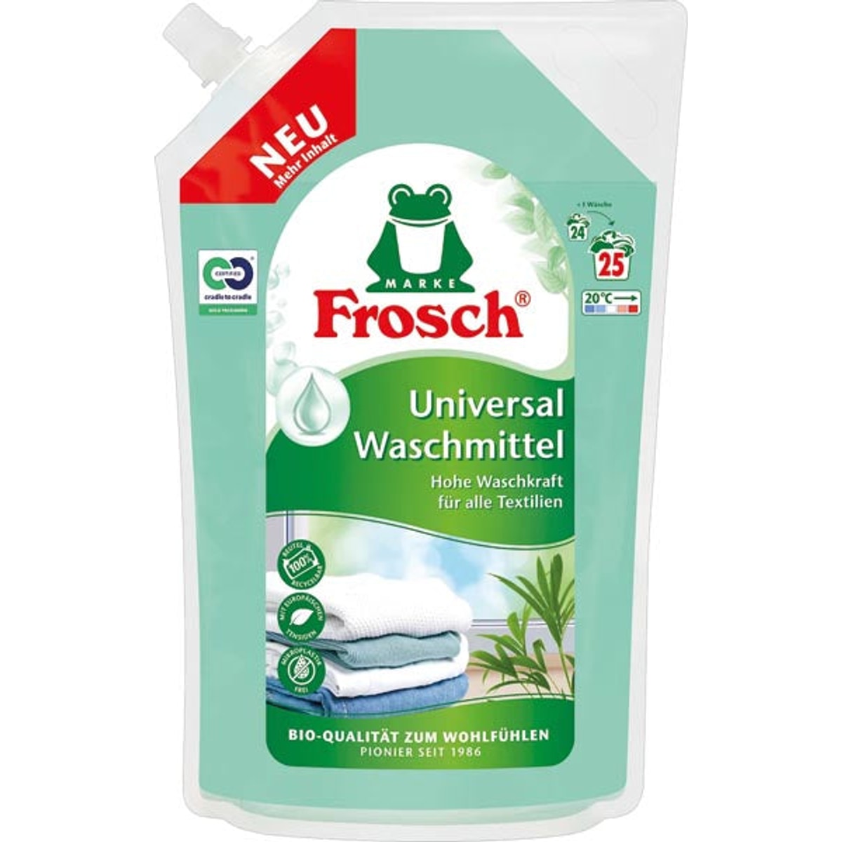 Frosch Lessive Liquide 25 WL Universel