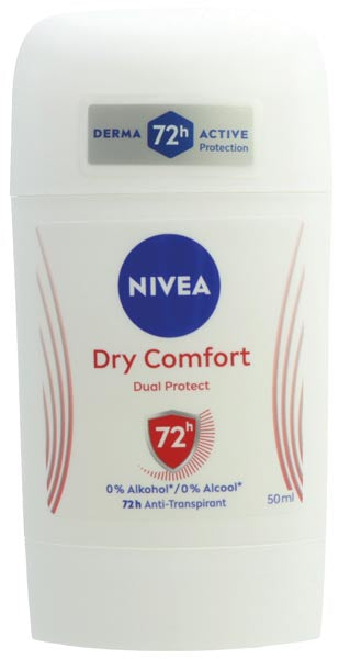 Déodorant stick Nivea 50 ml Confort sec, blanc