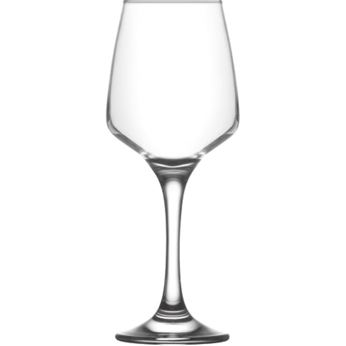 Verre à vin transparent de 0,33 L, hauteur totale 20,5 cm