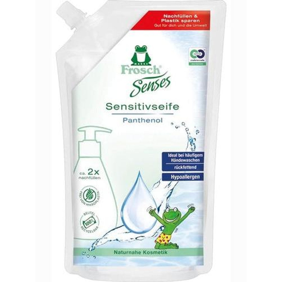 Sachet de recharge de savon Frosch Sensitive 500 ml