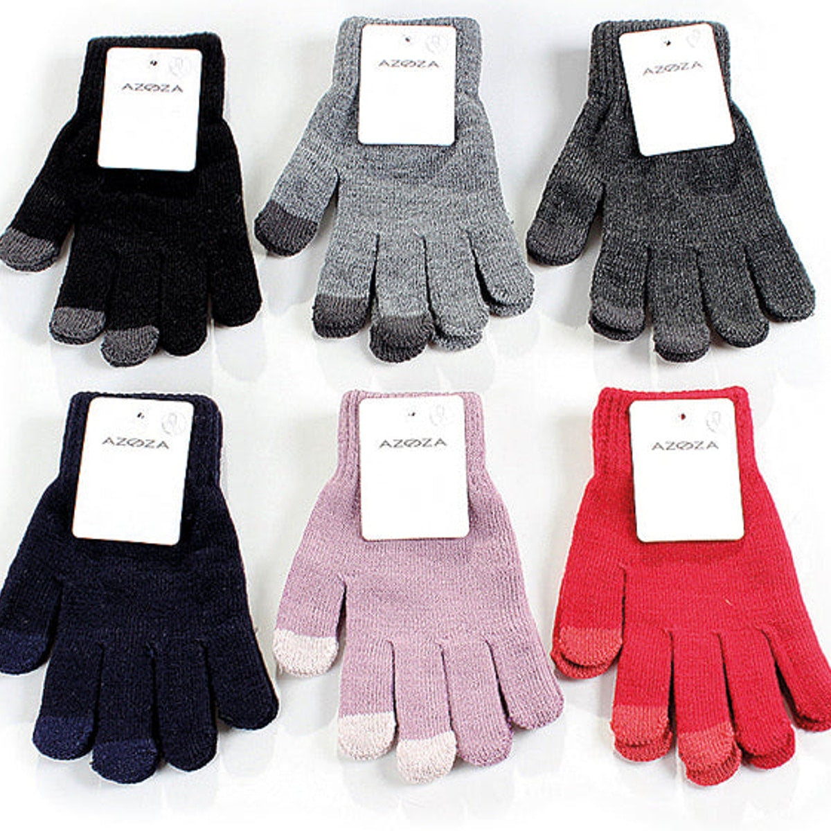 Gants d'hiver pour femmes, 6 couleurs assorties