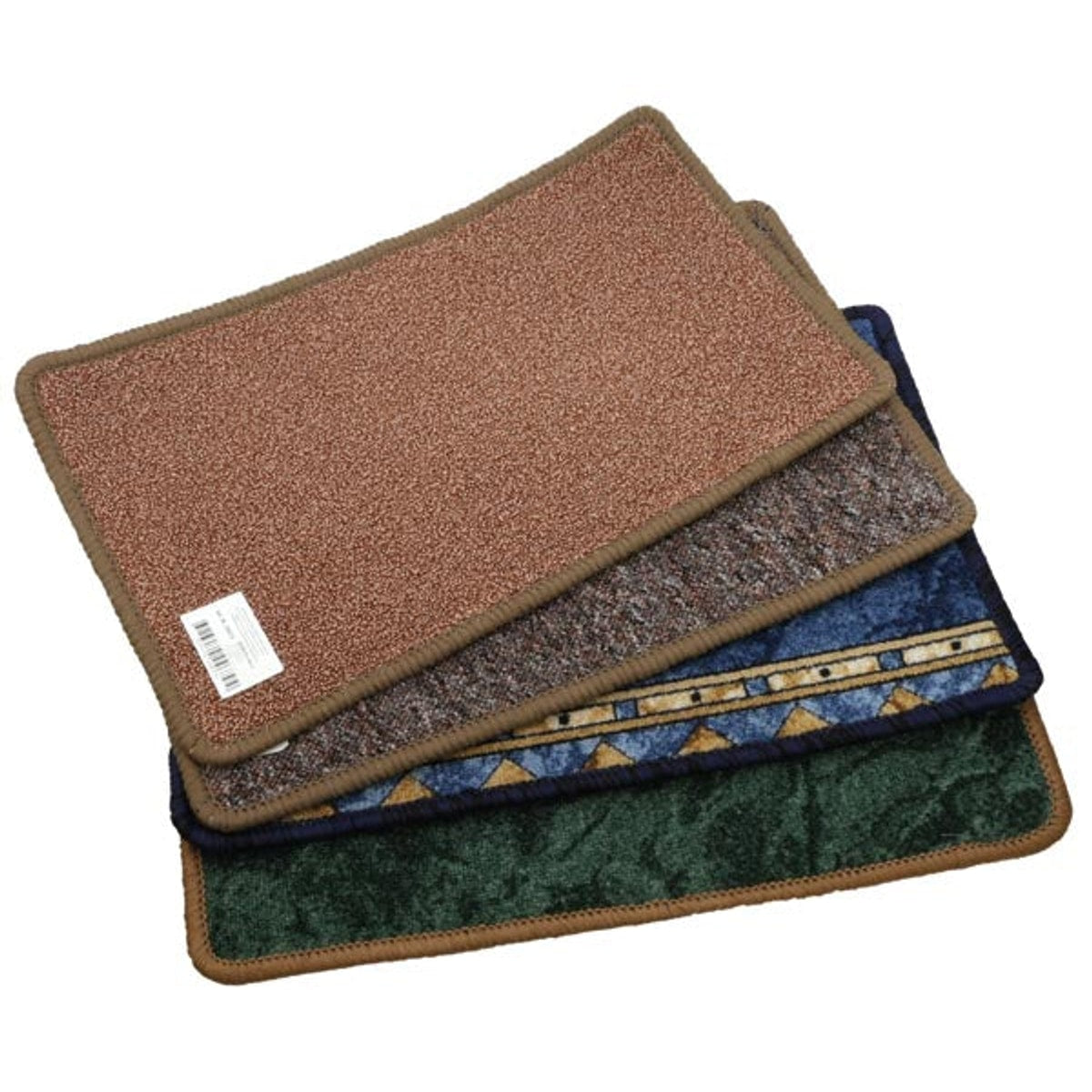 Paillasson 50x30cm ourlé, couleurs assorties