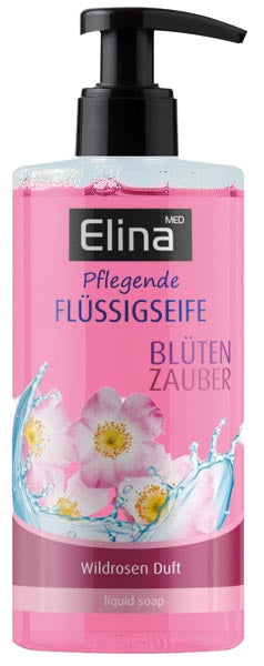 Savon liquide Elina 300 ml Floral Magic avec distributeur