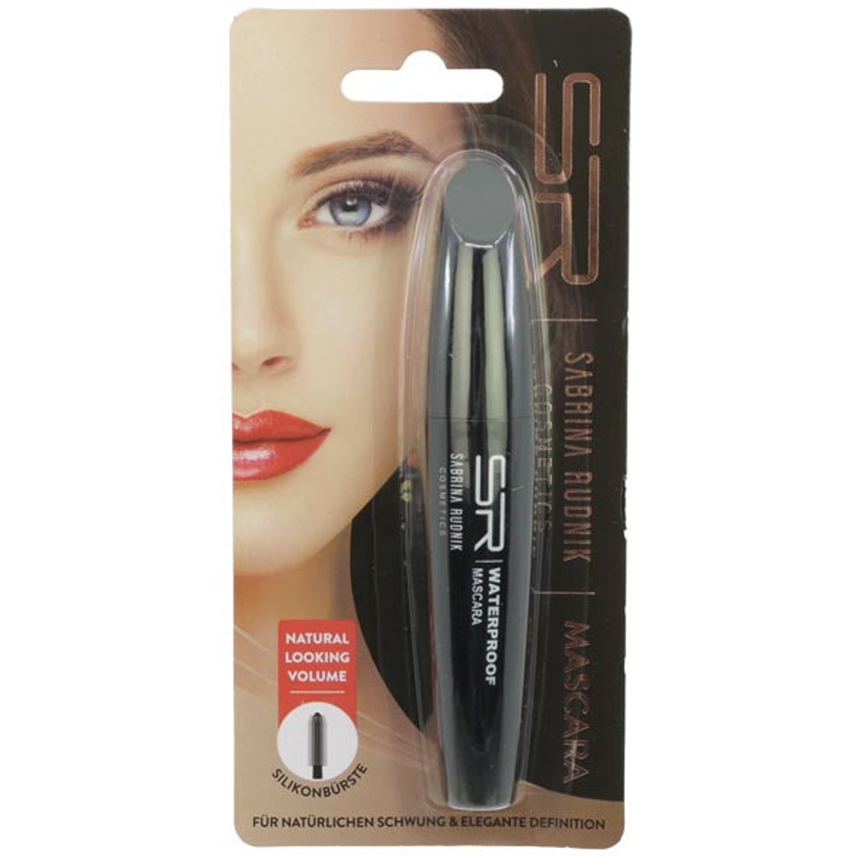 Mascara cosmétique 9 ml sous blister, waterproof