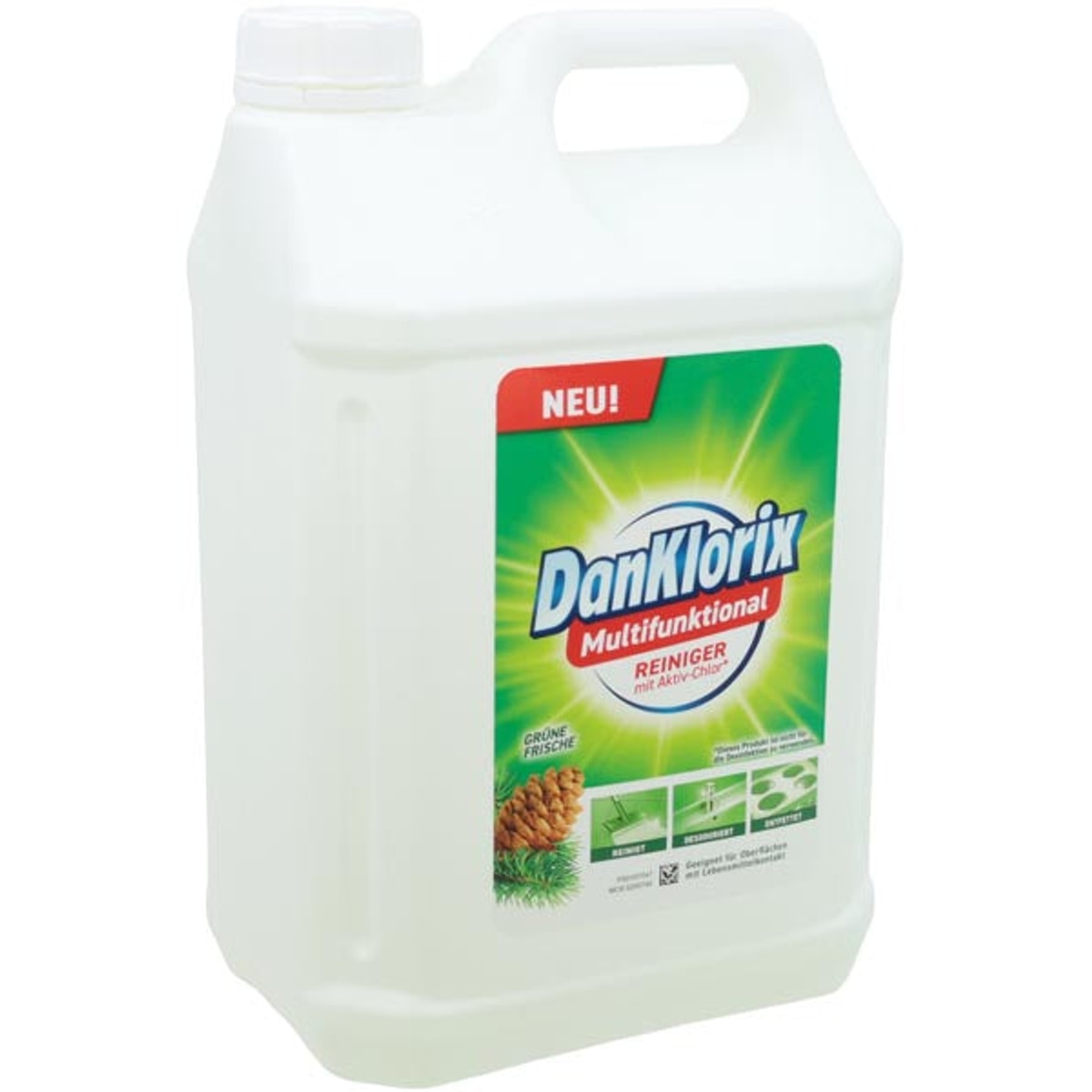 Nettoyant hygiénique Dan Klorix Fraîcheur Verte 5 litres