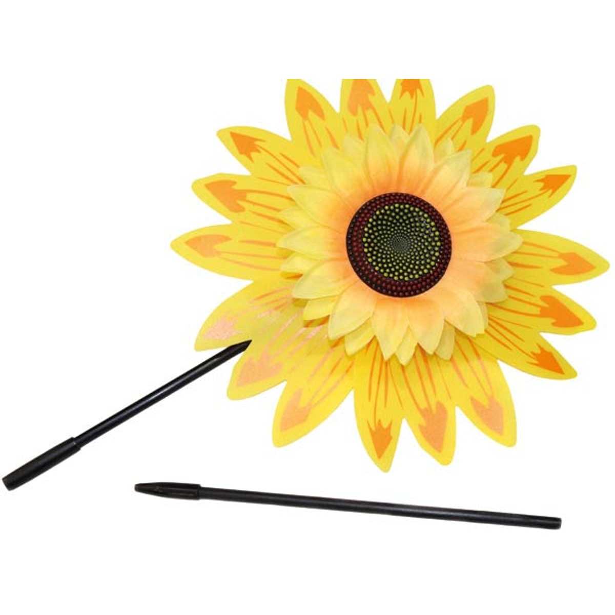 Moulin à vent tournesol XXL, 30 cm, pliable