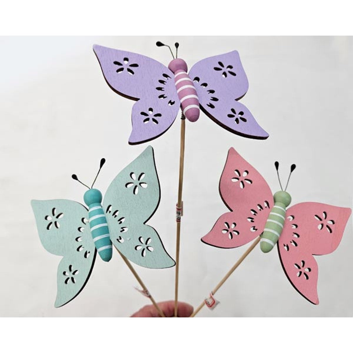 Piquet papillon 11×10,8cm – multicolore