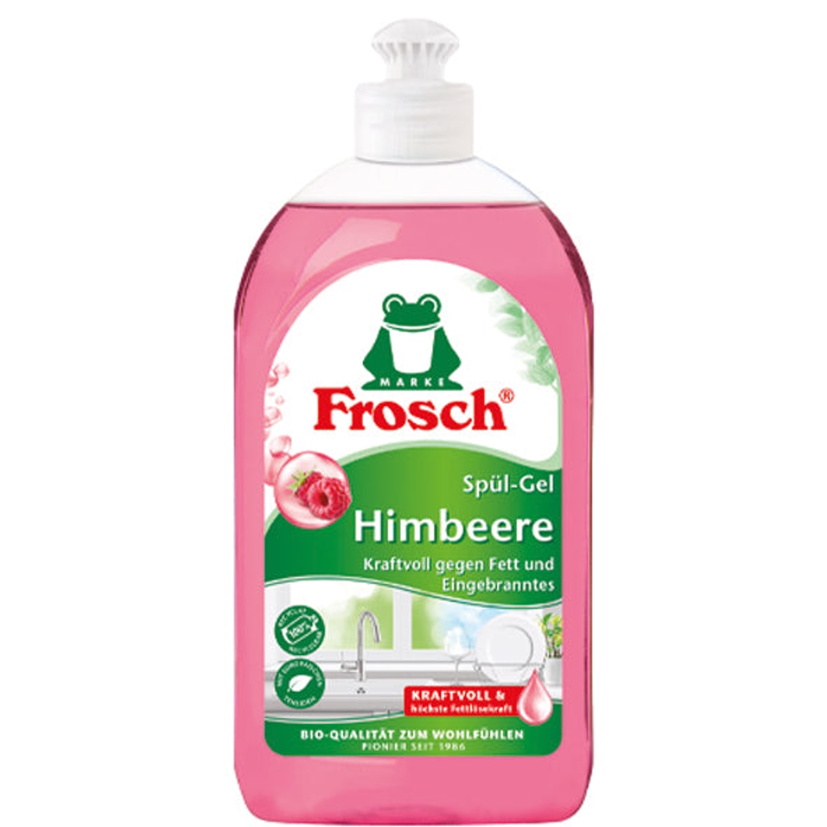 Gel douche Frosch Framboise 500 ml pH neutre pour la peau