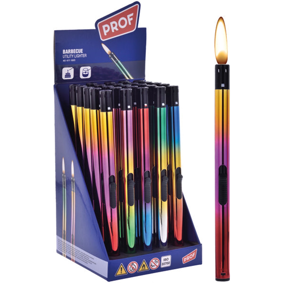 Briquet électrique Jet Flame Stick, assorti, 21 cm