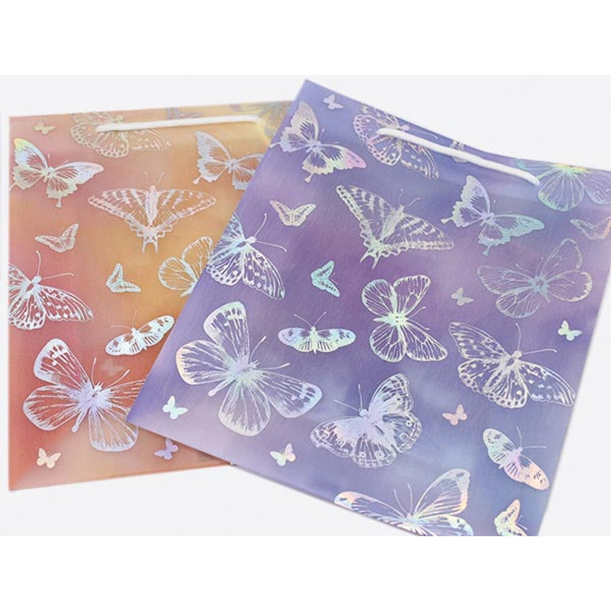 Sac élégant orné de papillons brillants, 26 x 32 cm