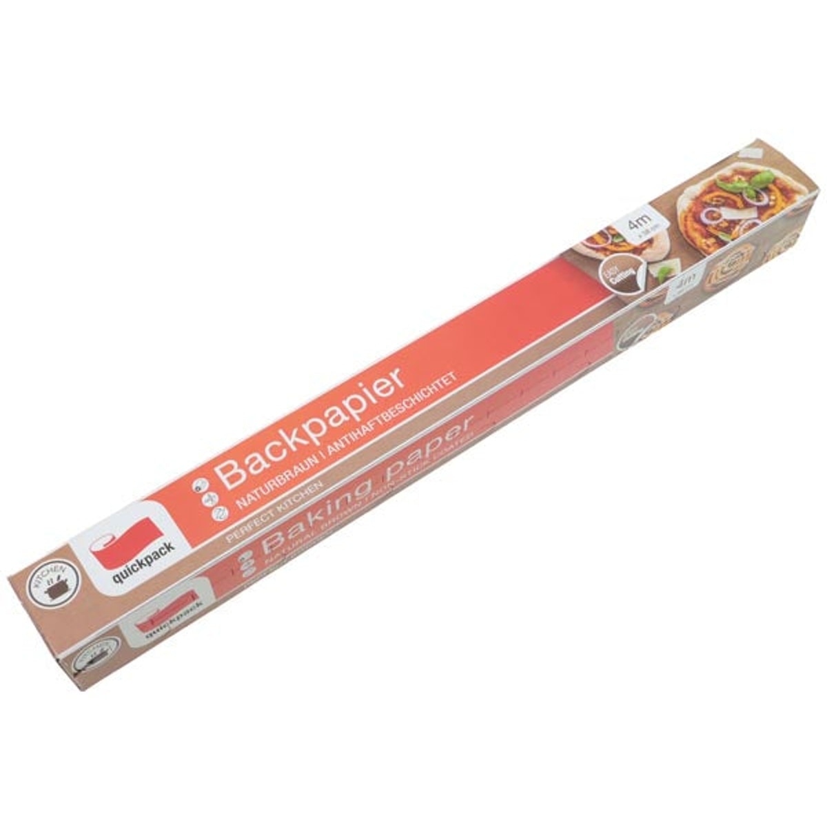 Papier sulfurisé 4 m x 38 cm, boîte pliante, marron naturel