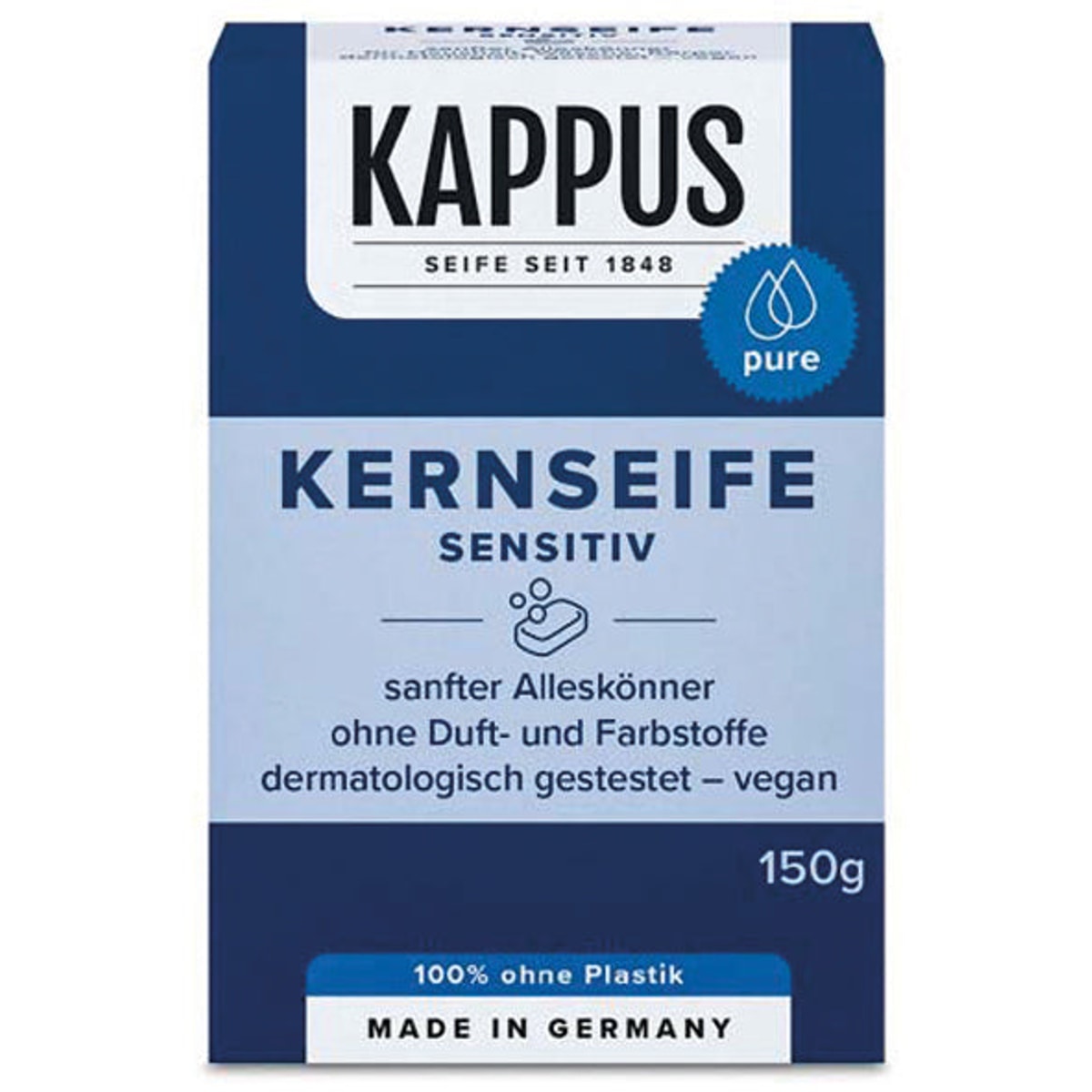 Savon pur Kappus Sensitive 150 g