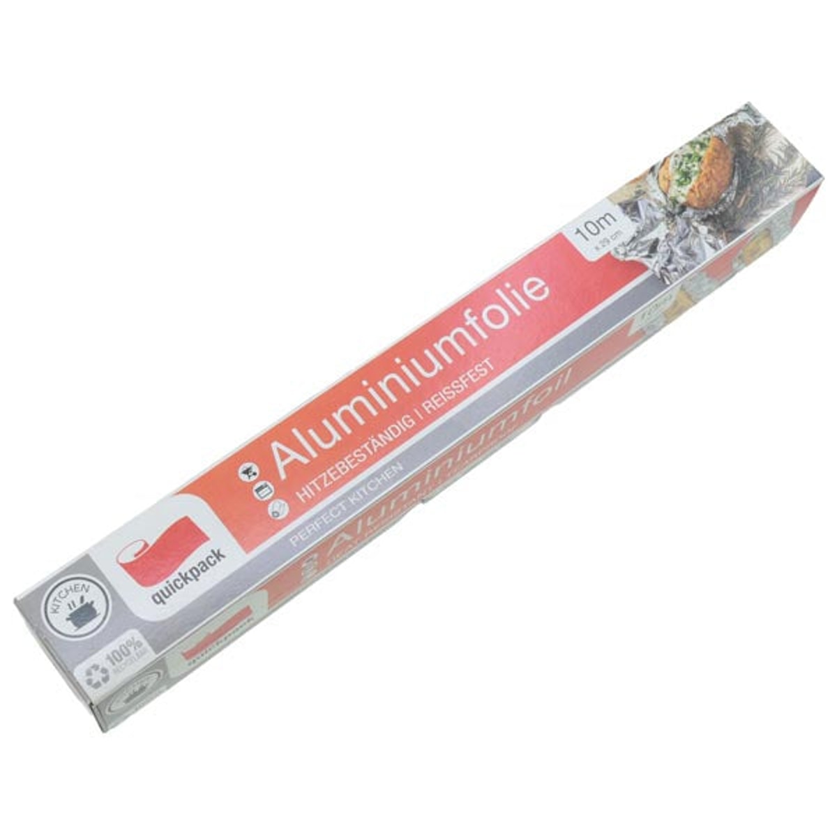 Feuille d'aluminium, 30 cm de large, 10 m en boîte, 10 µm