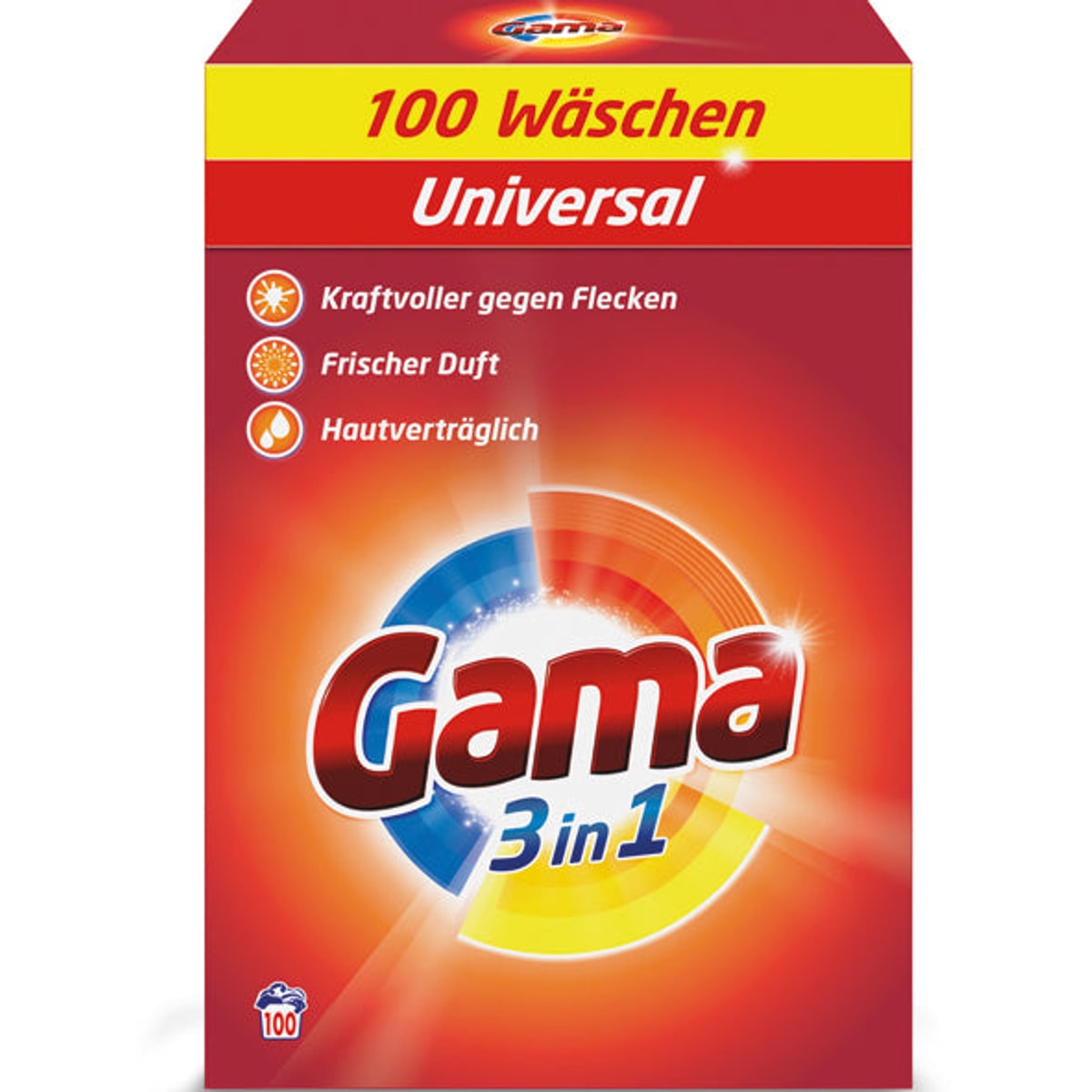 Lessive universelle Gama 100 ml, paquet de 6 kg