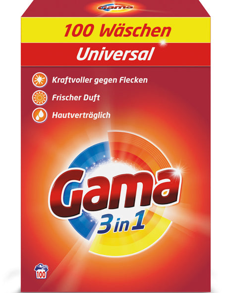 Lessive universelle Gama 100 ml, paquet de 6 kg