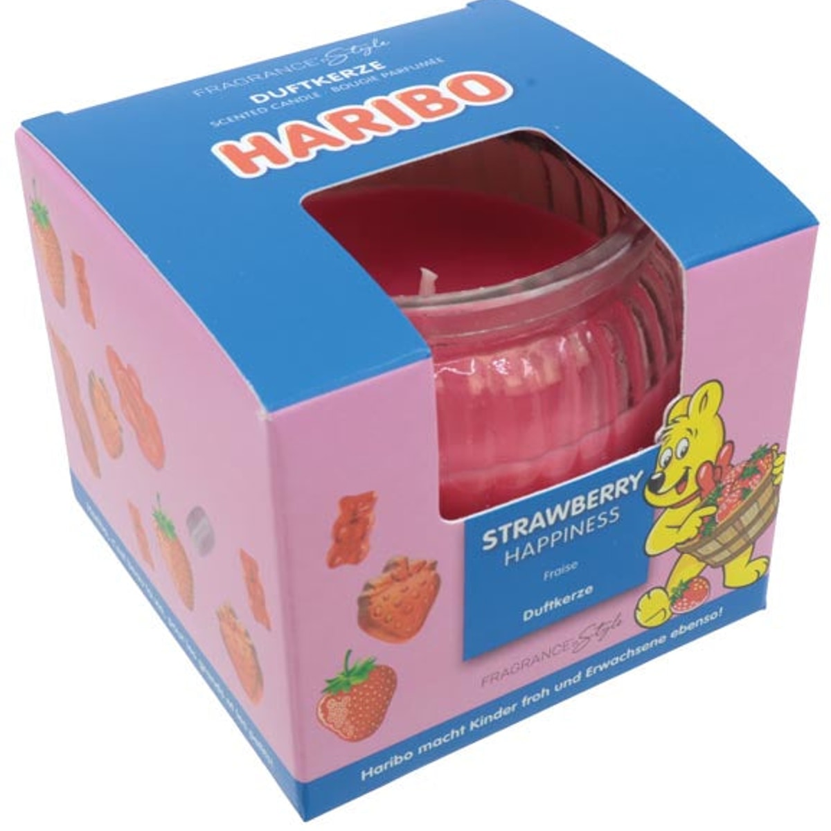 Bougie parfumée Haribo Fraise Bonheur 85 g