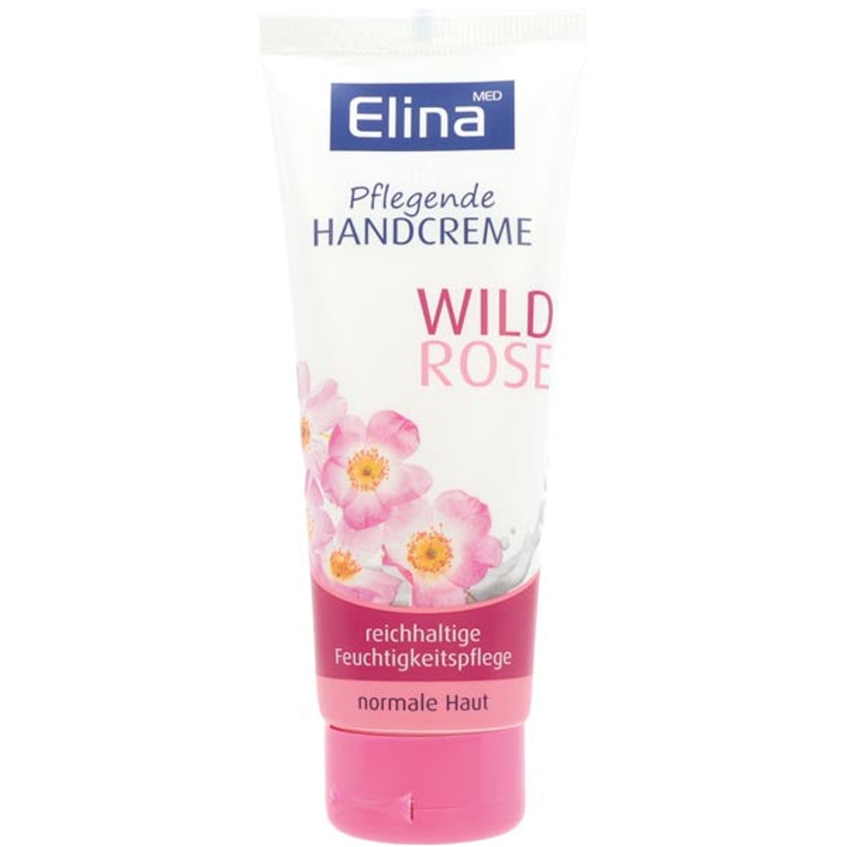 Crème mains Elina à la rose sauvage, tube de 75 ml