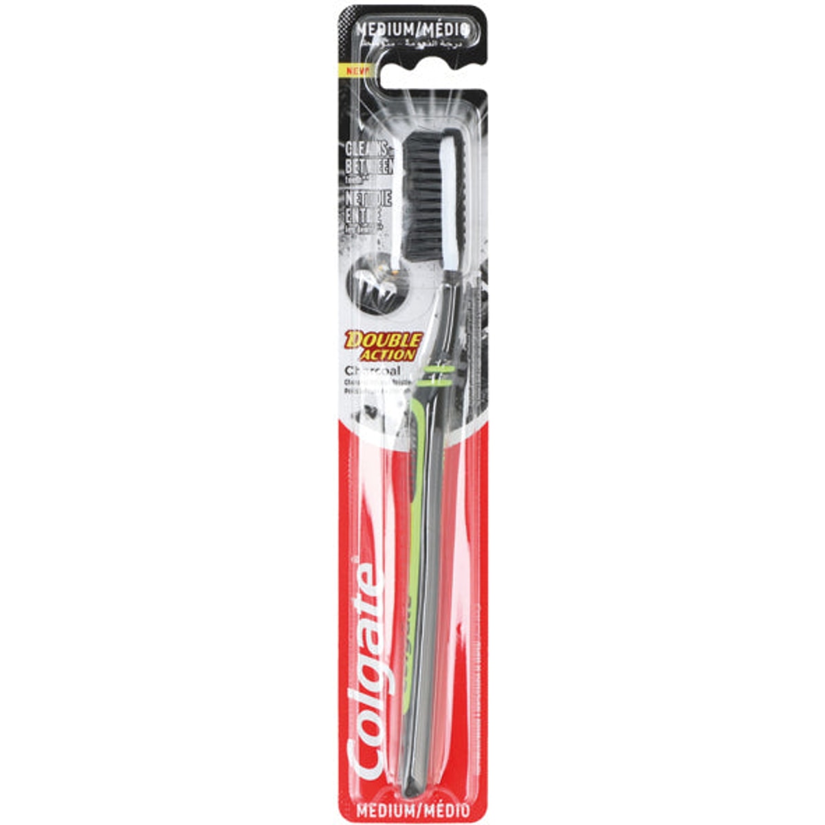 Brosse à dents Colgate Charcoal Double Action Medium