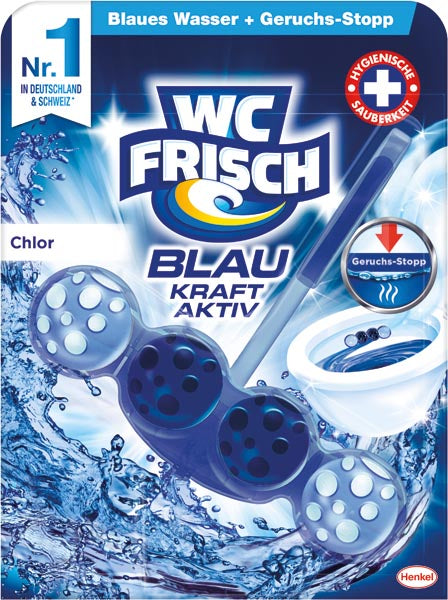 WC Frisch Power-Active Blue Flush 50g Chlore