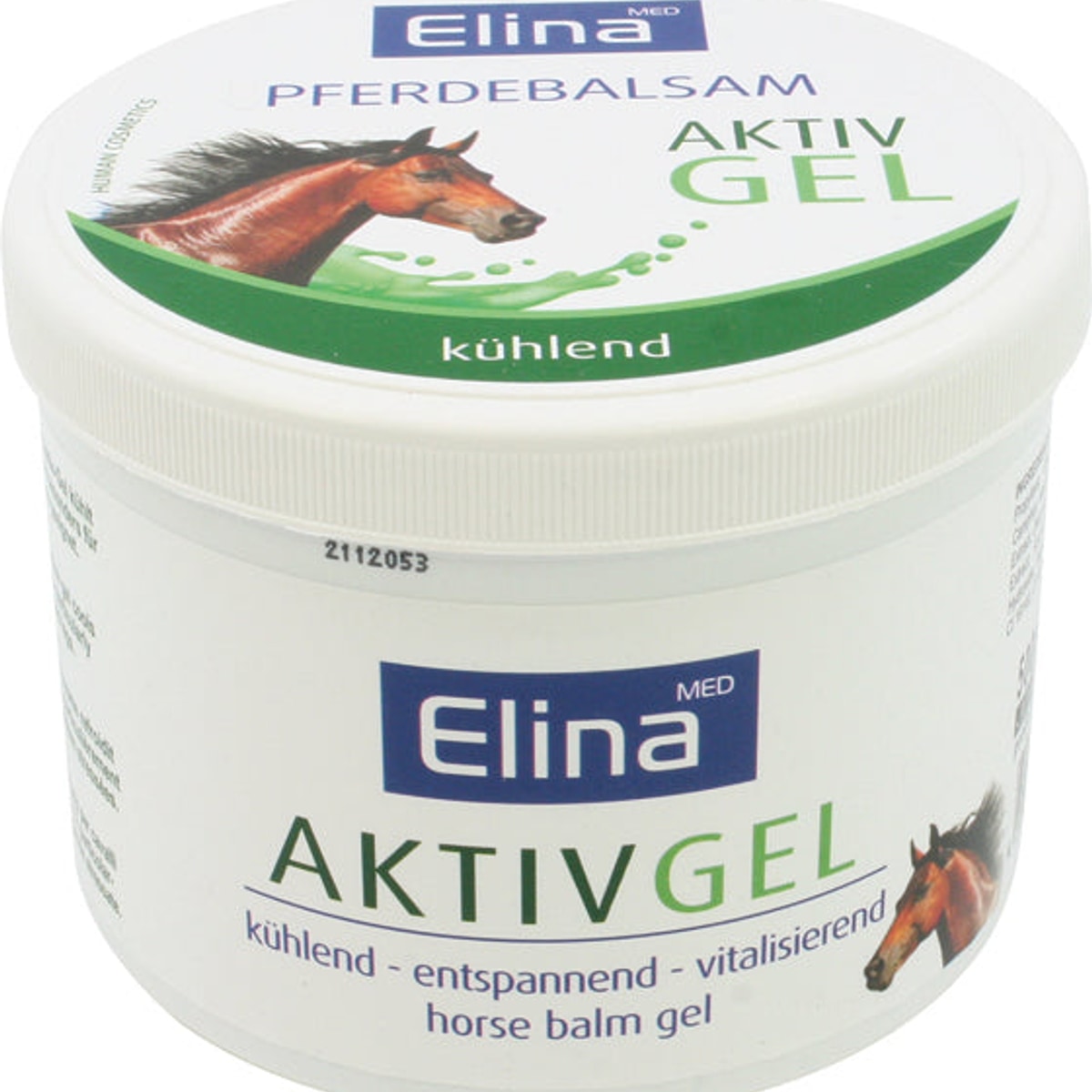 Crème Elina 500 ml Baume actif pour chevaux en gel