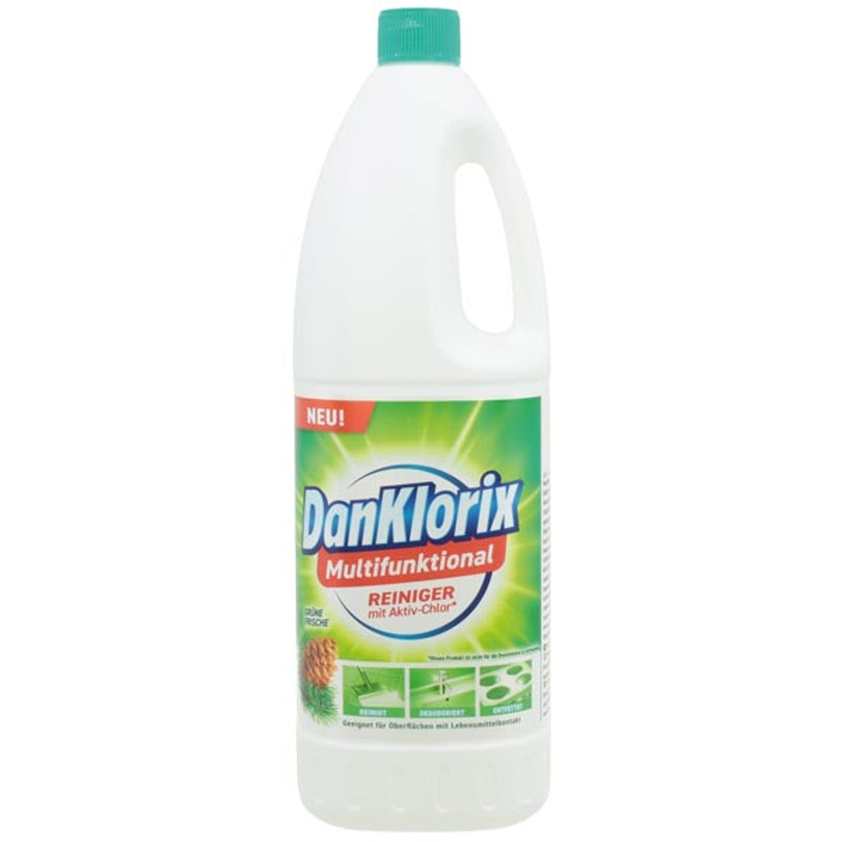 Nettoyant hygiénique Dan Klorix 1,5 L Fraîcheur Verte