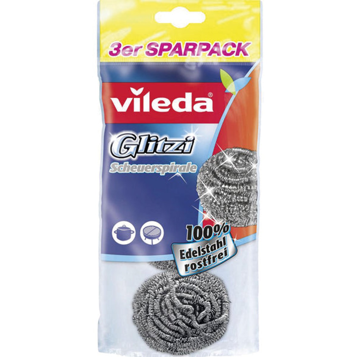 Spirale à récurer Vileda Glitzi, 3 pièces