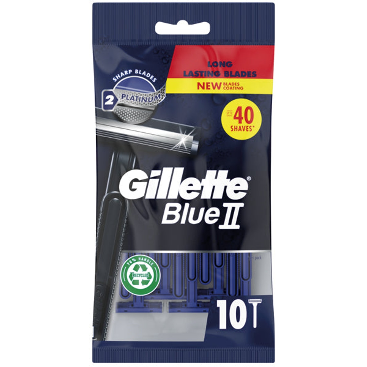 Rasoirs Gillette Blue 2, paquet de 10